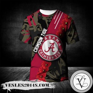 Alabama Crimson Tide All Over Print T-Shirt Sport Style Keep Go on – NCAA