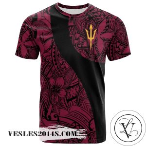 Arizona State Sun Devils All Over Print T-Shirt Polynesian  – NCAA