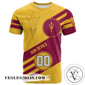 Arizona State Sun Devils All Over Print T-Shirt Sport Style Logo  – NCAA