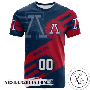 Arizona Wildcats All Over Print T-Shirt Sport Style Logo  – NCAA