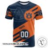 Auburn Tigers All Over Print T-Shirt Sport Style Logo  – NCAA