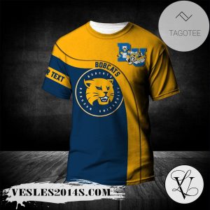 Brandon Bobcats T-shirt Curve Personalized Custom Text  – CA CIS