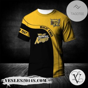 Brandon Wheat Kings T-shirt Curve Personalized Custom Text  – CA HOCKEY