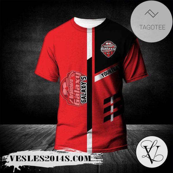 Brantford Galaxy S T-Shirt Personalized Custom Text  – CA SOCCER