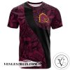 Brisbane Broncos All Over Print T-Shirt Polynesian  – NRL