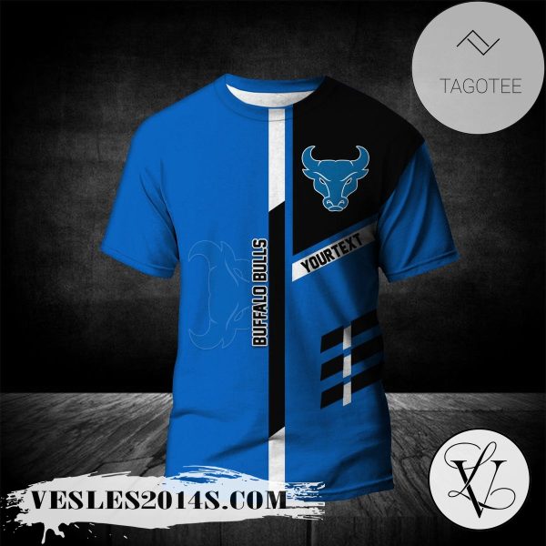 Buffalo Bulls Personalized Custom Text All Over Print T-shirt  – NCAA