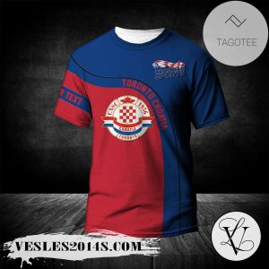 C.N.S.C. Toronto Croatia T-shirt Curve Personalized Custom Text  – CA SOCCER