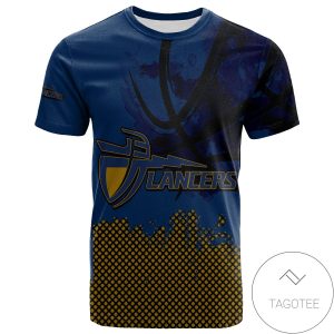 California Baptist Lancers All Over Print T-Shirt Men’s Basketball Net Grunge Pattern – NCAA