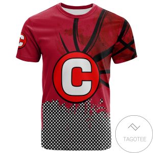 Centenary Gentlemen All Over Print T-shirt Men’s Basketball Net Grunge Pattern – NCAA