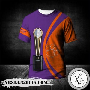 Clemson Tigers All Over Print T-shirt 2022 National Champions Legendary – NCAA