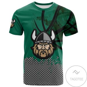 Cleveland State Vikings All Over Print T-shirt Men’s Basketball Net Grunge Pattern – NCAA