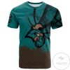 Coastal Carolina Chanticleers All Over Print T-shirt Men’s Basketball Net Grunge Pattern – NCAA