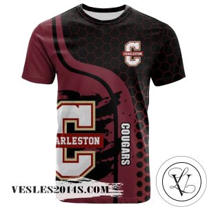 College of Charleston Cougars All Over Print T-shirt My Team Sport Style – NCAA