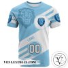 Columbia Lions All Over Print T-shirt Sport Style Logo   – NCAA