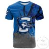 Creighton Bluejays All Over Print T-shirt Men’s Basketball Net Grunge Pattern – NCAA