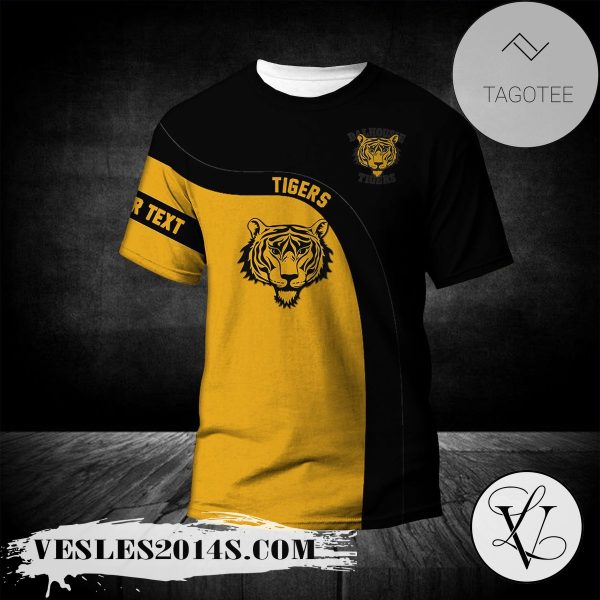 Dalhousie Tigers T-shirt Curve Personalized Custom Text  – CA CIS