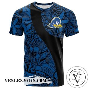 Delaware Blue Hens All Over Print T-shirt Polynesian   – NCAA