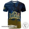 Drexel Dragons All Over Print T-shirt Men’s Basketball Net Grunge Pattern – NCAA