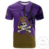 East Carolina Pirates All Over Print T-shirt Men’s Basketball Net Grunge Pattern – NCAA