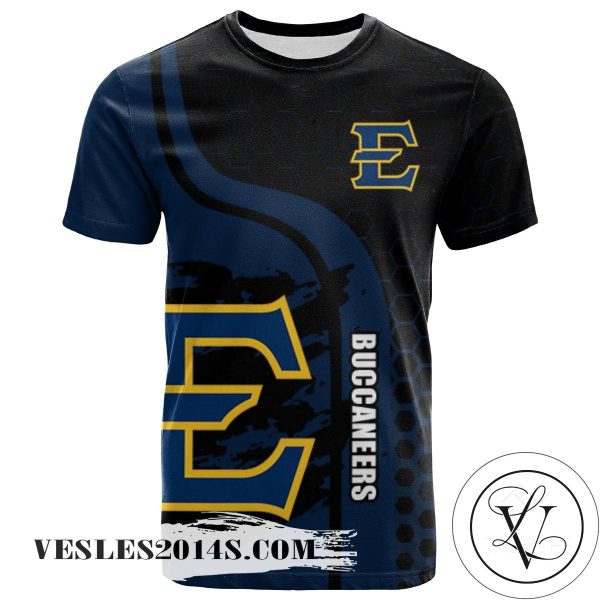 East Tennessee State Buccaneers All Over Print T-shirt My Team Sport Style – NCAA