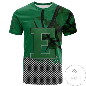 Eastern Michigan Eagles All Over Print T-shirt Men’s Basketball Net Grunge Pattern – NCAA