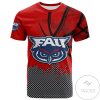 Florida Atlantic Owls All Over Print T-shirt Men’s Basketball Net Grunge Pattern – NCAA