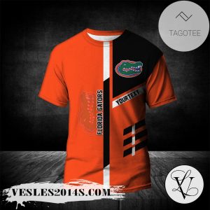 Florida Gators Personalized Custom Text All Over Print T-shirt  – NCAA