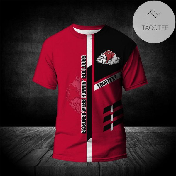 Gardner-Webb Runnin’ Bulldogs Personalized Custom Text All Over Print T-shirt  – NCAA