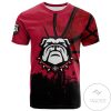 Georgia Bulldogs All Over Print T-shirt Men’s Basketball Net Grunge Pattern – NCAA