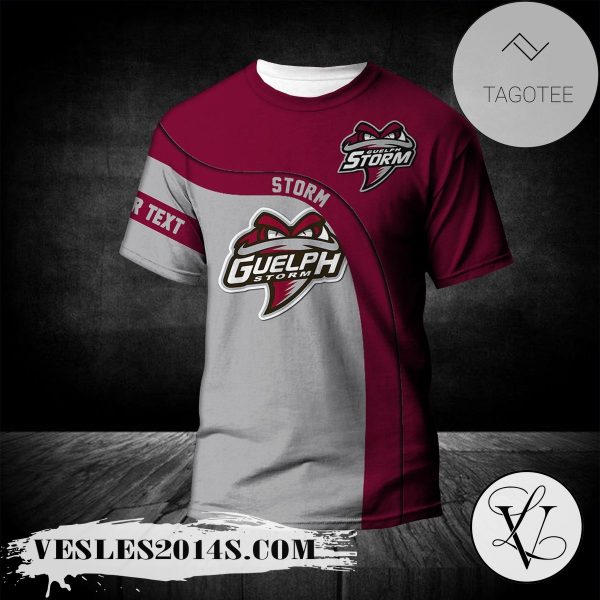 Guelph Storm T-shirt Curve Personalized Custom Text  – CA HOCKEY