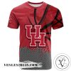 Houston Cougars All Over Print T-shirt Men’s Basketball Net Grunge Pattern – NCAA