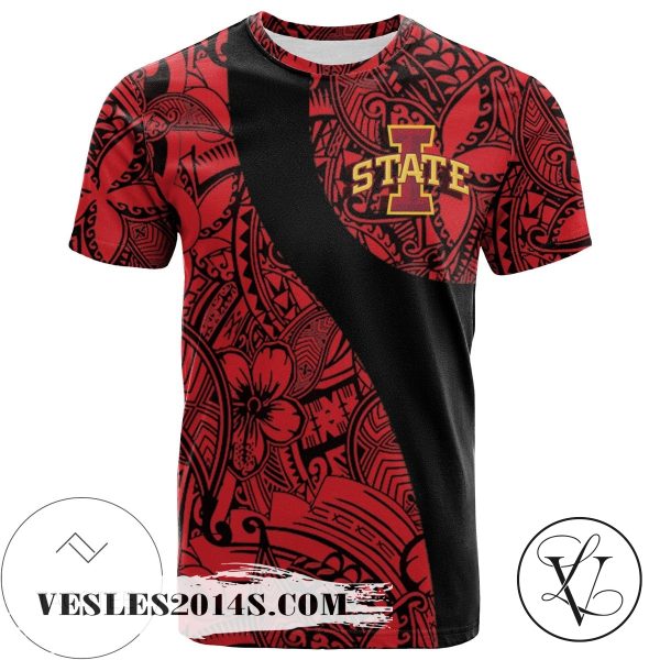 Iowa State Cyclones All Over Print T-shirt Polynesian   – NCAA