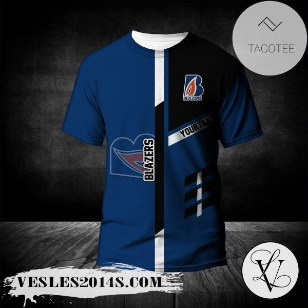 Kamloops Blazers T-Shirt Personalized Custom Text  – CA HOCKEY