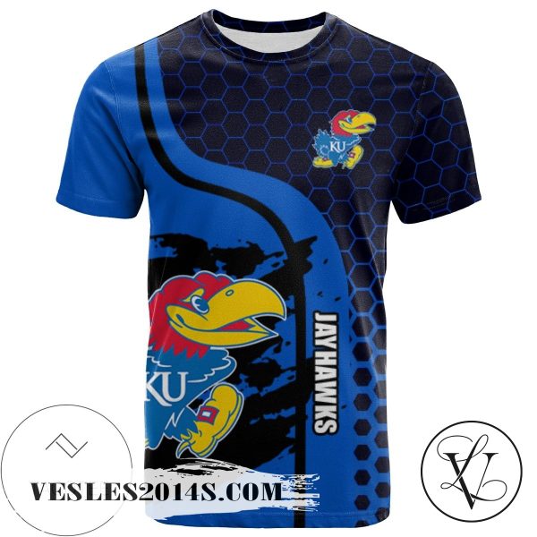 Kansas Jayhawks All Over Print T-shirt My Team Sport Style – NCAA