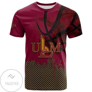 Louisiana-Monroe Warhawks All Over Print T-shirt Men’s Basketball Net Grunge Pattern – NCAA