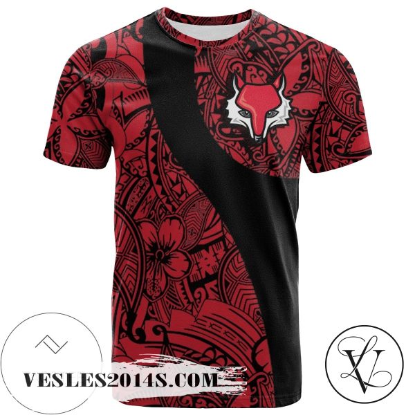 Marist Red Foxes All Over Print T-shirt Polynesian   – NCAA