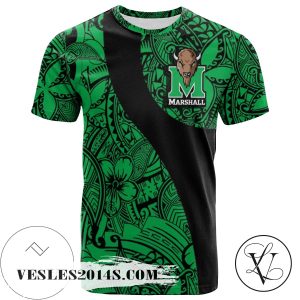 Marshall Thundering Herd All Over Print T-shirt Polynesian   – NCAA