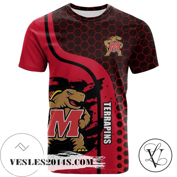 Maryland Terrapins All Over Print T-shirt My Team Sport Style – NCAA