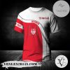 McGill Redmen T-shirt Curve Personalized Custom Text  – CA CIS