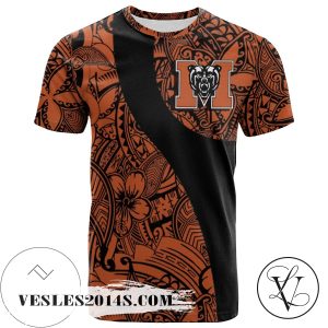 Mercer Bears All Over Print T-shirt Polynesian   – NCAA