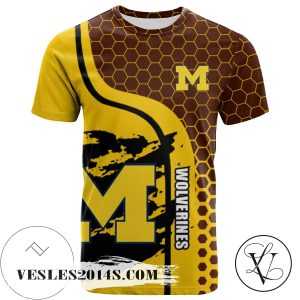 Michigan Wolverines All Over Print T-shirt My Team Sport Style – NCAA