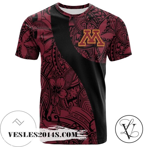 Minnesota Golden Gophers All Over Print T-shirt Polynesian   – NCAA