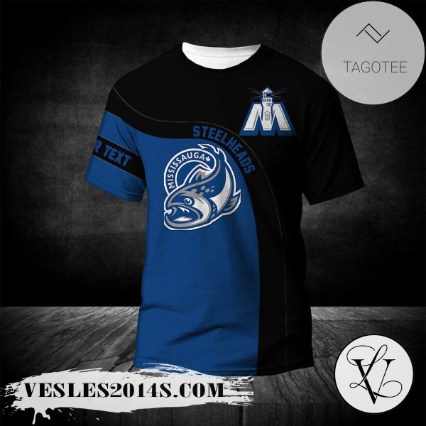 Mississauga Steelheads T-shirt Curve Personalized Custom Text  – CA HOCKEY