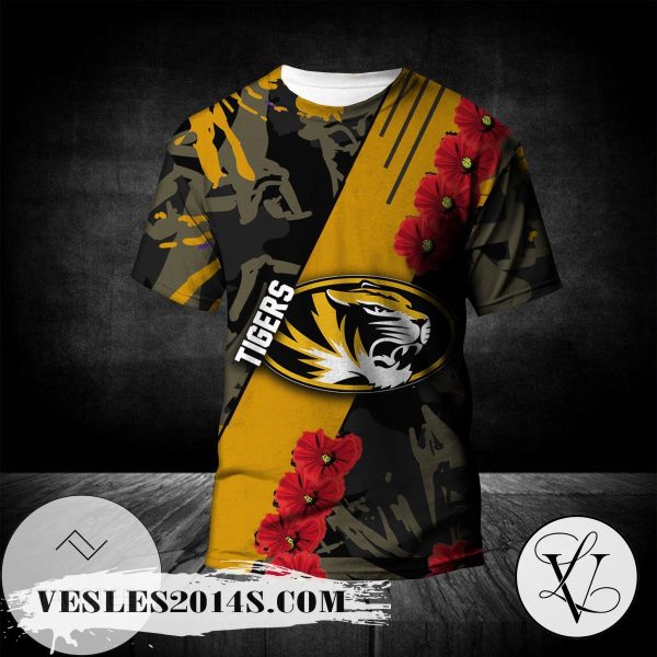 Missouri Tigers All Over Print T-shirt Sport Style Keep Go on – NCAA