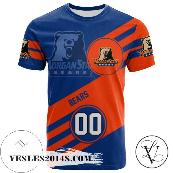 Morgan State Bears All Over Print T-shirt Sport Style Logo   – NCAA