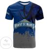 Mount St. Mary’s Mountaineers All Over Print T-shirt Men’s Basketball Net Grunge Pattern – NCAA