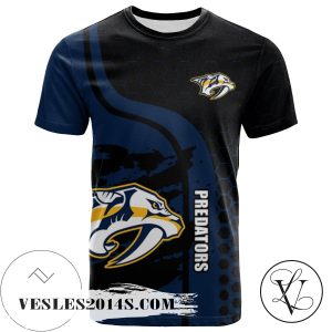 Nashville Predators All Over Print T-shirt My Team Sport Style – NHL