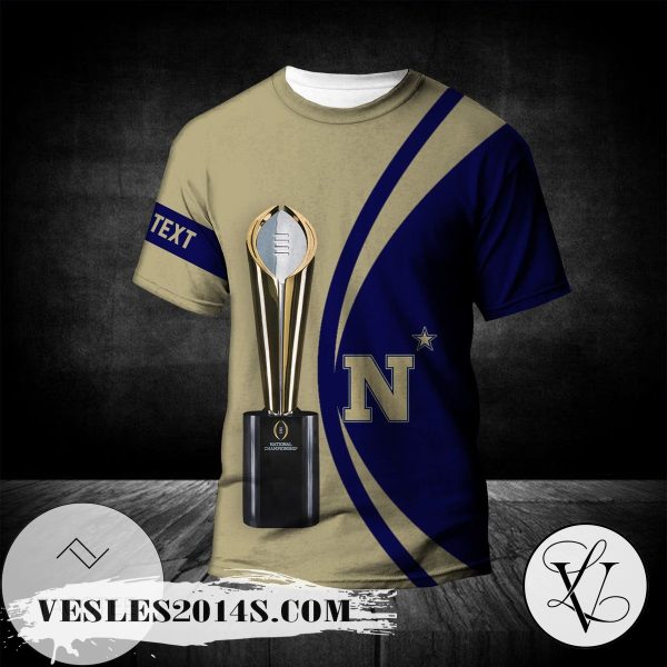 Navy Midshipmen All Over Print T-shirt 2022 National Champions Legendary – NCAA