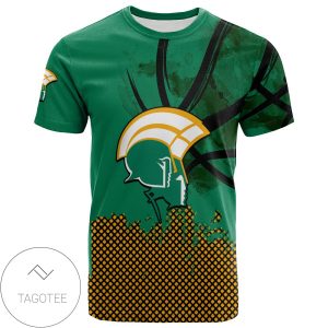 Norfolk State Spartans All Over Print T-shirt Men’s Basketball Net Grunge Pattern – NCAA