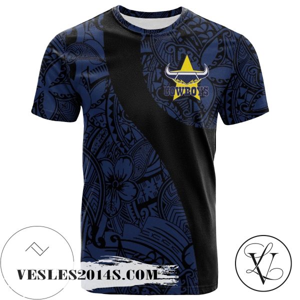 North Queensland Cowboys All Over Print T-shirt Polynesian   – NRL